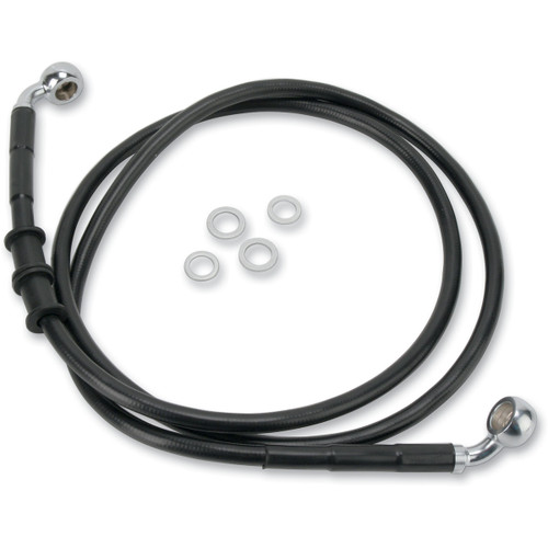 Drag Specialties - Brake Line - Front - Black - +4" - '10-'15 FXDWG