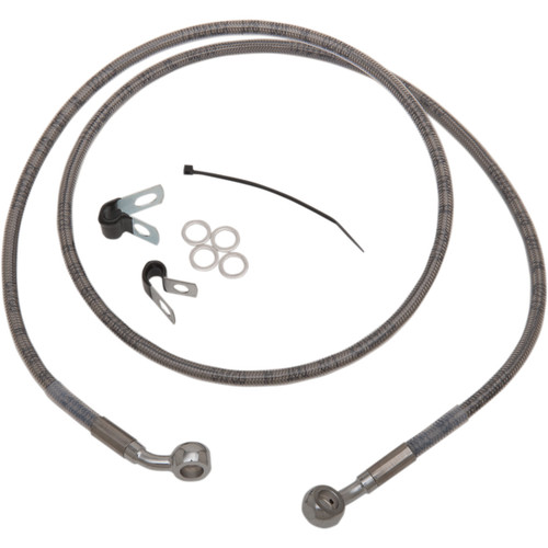 Drag Specialties - Brake Line - Front - +8" - Stainless Steel - XL