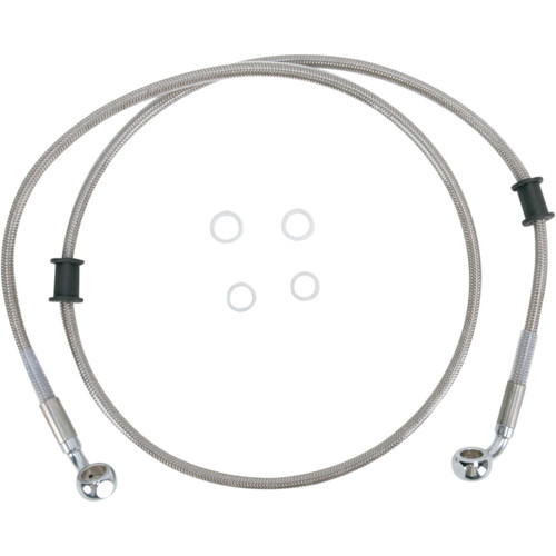 Drag Specialties - Brake Line - Front (Upper) - Stainless Steel