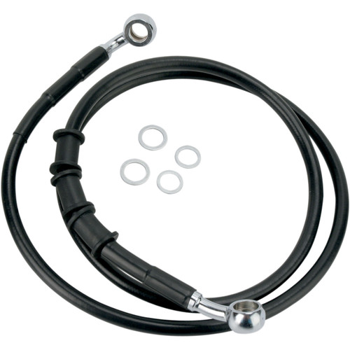 Drag Specialties - Brake Line - Front (Upper) - Black