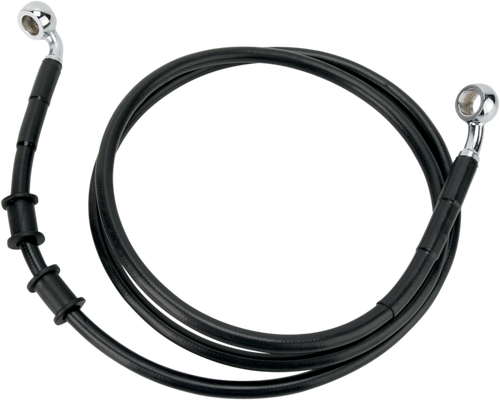 Brake Line - Front - Black - +10" - FXDB 08-17