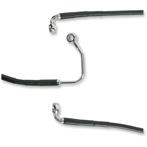 Drag Specialties - Brake Line - Front (Lower/Mid) - ABS - Black
