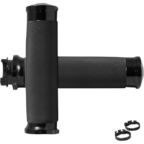 Avon Grips #MT-CC-86-ANO - Custom Contour Grips - Touring - Black