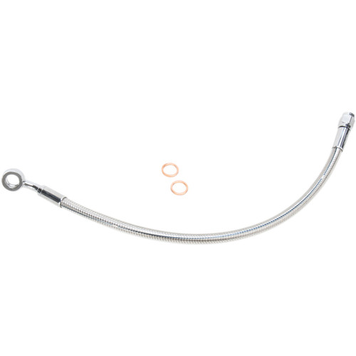 Brake Line - Front - Polished - 3/8"/35° - 31"