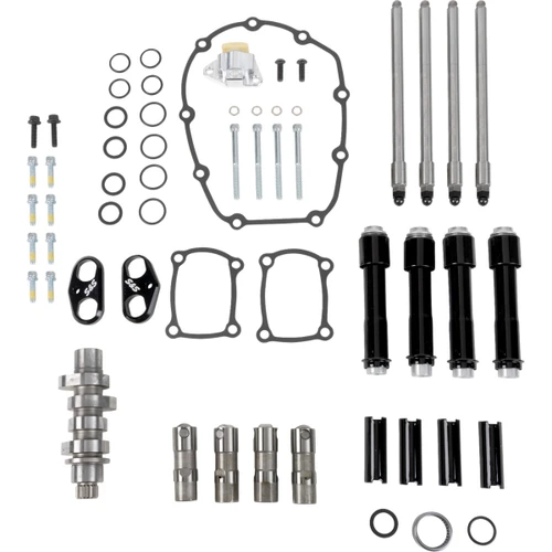 S&S Cycle #310-1410 - Camshaft Kit - 496 Chain Drive - Black Pushrod Tubes - M8