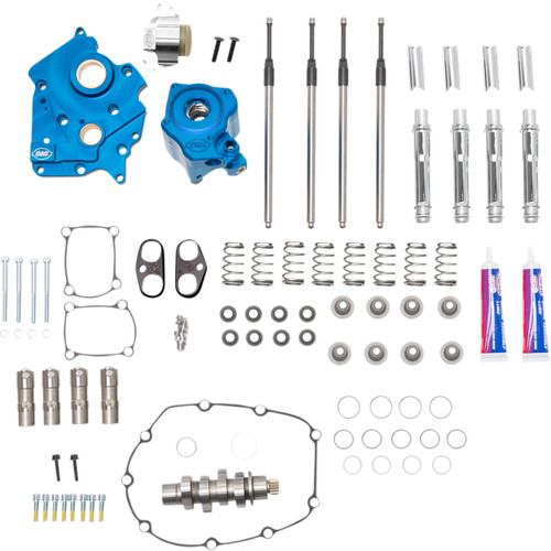 S&S Cycle #310-1116B - Cam Chest Kit - Water Cooled - Chain Drive - 450 Cam - Chrome Pushrod Tubes - M8
