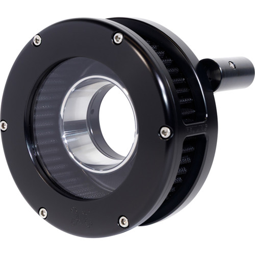 Feuling Parts #5544-S - Slim BA Air Cleaner Kit - Black/Clear - Black Filter - Twin Cam