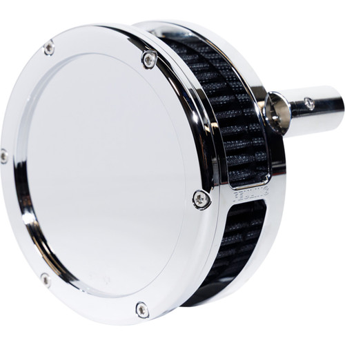 Feuling Parts #5547-S - Slim BA Air Cleaner Kit - Chrome - Black Filter - Twin Cam
