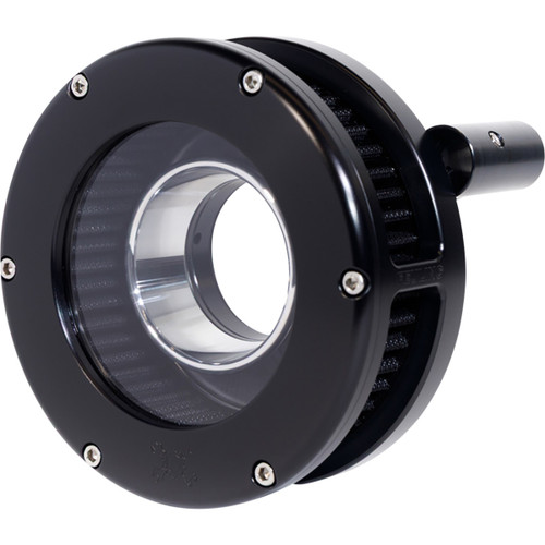 Feuling Parts #5554-S - Slim BA Air Cleaner Kit - Black/Clear - Black Filter - '08-'17 Twin Cam