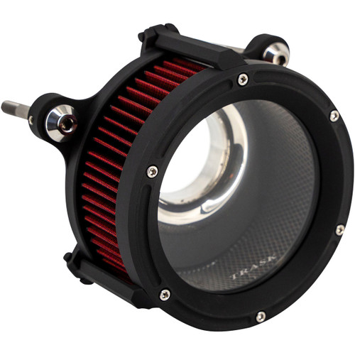 Trask #TM-1025BK - 68 mm Assault Charge Air Cleaner - Flat Black - Gen 2 M8