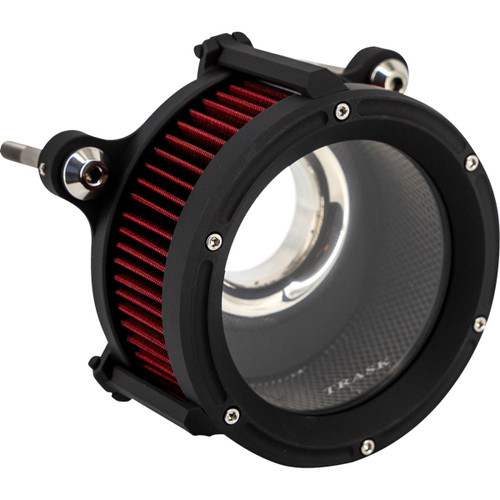 Trask #TM-1025BK - 68 mm Assault Charge Air Cleaner - Flat Black - Gen 2 M8