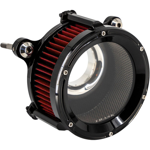 Trask #TM-1025GBK - 68 mm Assault Charge Air Cleaner - Gloss Black - Gen 2 M8