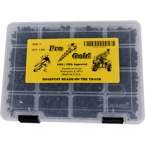 Gold Screws #1250-0304 - Ice Screws - Pro Gold - 1" - 1000 Pack