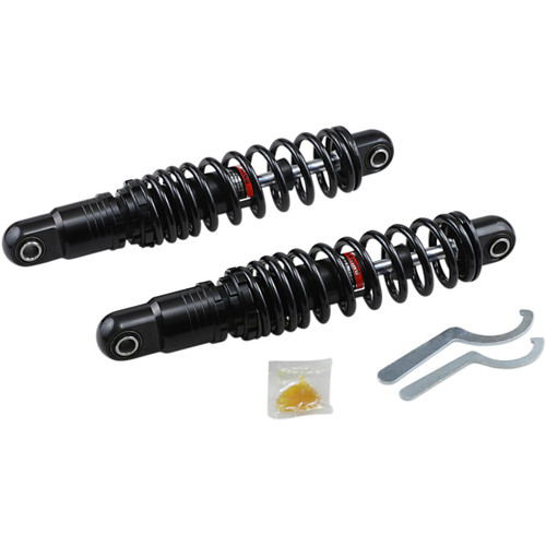 Drag Specialties Shocks - Premium Ride-Height Adjustable Shocks - 13" - Heavy Duty - Black