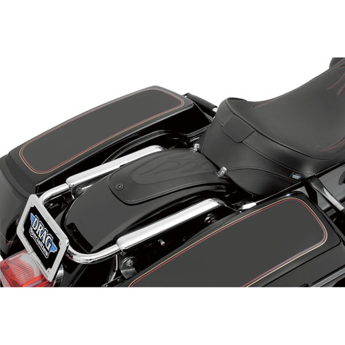 Drag Specialties Seats - Fender Skin - Flame Stitched Automotive-Grade Vinyl Center