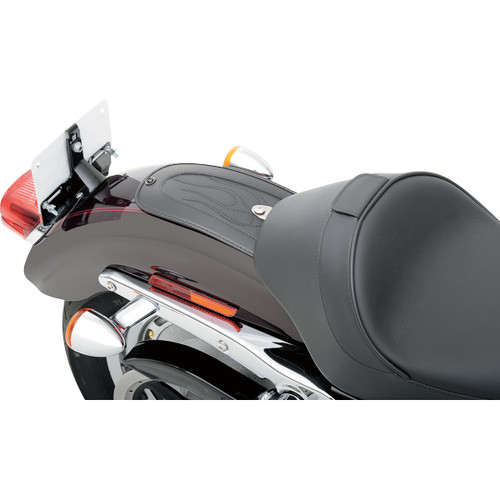 Drag Specialties Seats - Fender Skin - Flame Stitched Automotive-Grade Vinyl Center