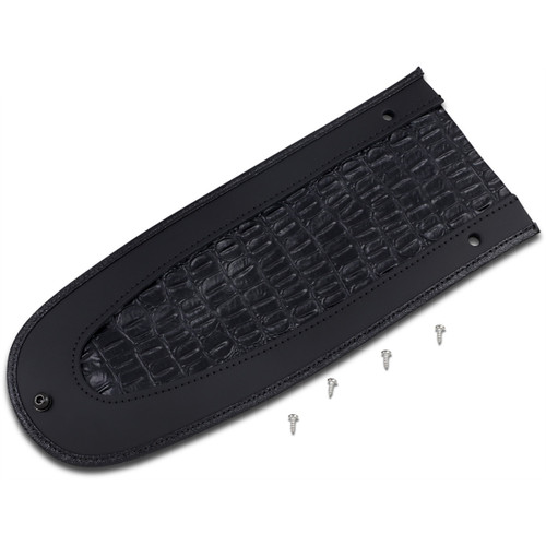 Drag Specialties Seats - Fender Skin - Embossed Faux Gator Leather Center