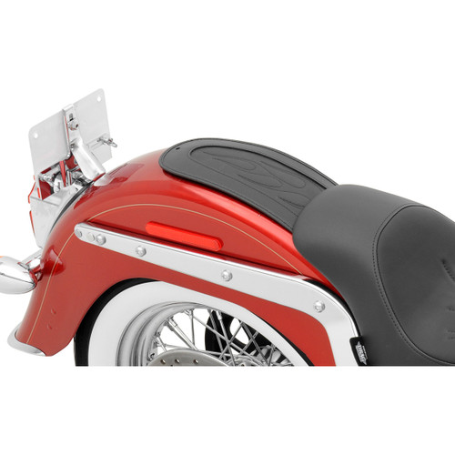 Drag Specialties Seats - Fender Skin - Flame Stitched Automotive-Grade Vinyl Center