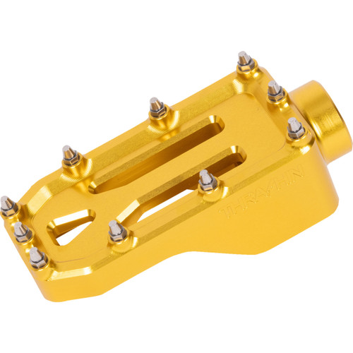 Thrashin Supply CO. #TSC-2221-5 - Aggressor Brake Pedal - Gold - Touring