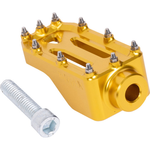 Thrashin Supply CO. #TSC-2221-5 - Aggressor Brake Pedal - Gold - Touring
