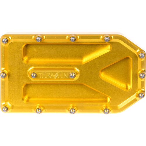 Thrashin Supply CO. #TSC-2220-5 - Aggressor Brake Pedal Pad - Gold - Touring