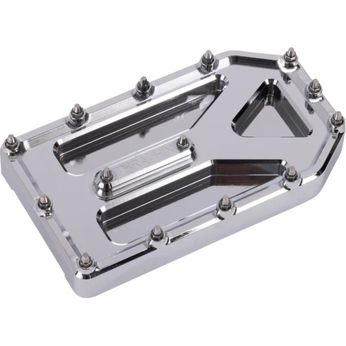 Thrashin Supply CO. #TSC-2220-3 - Aggressor Brake Pedal Pad - Chrome - Touring