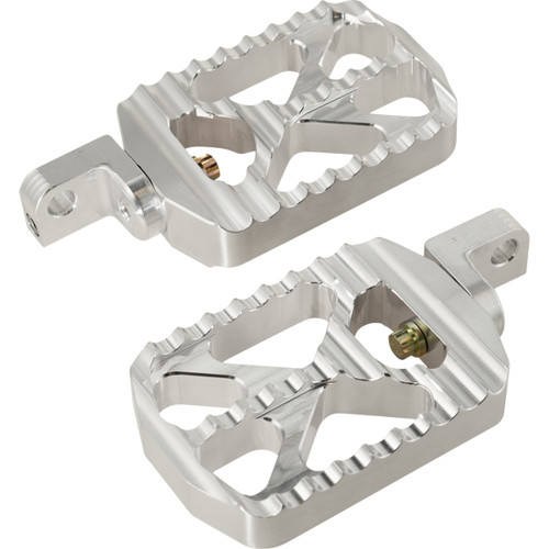 Joker Machine #08-646-3 - Bear Claw Foot Pegs - Silver - Harley-Davidson