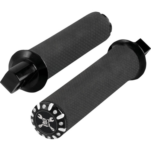 Burly Brand #B13-1123BM - Hawk Foot Pegs - Black Machined - Universal