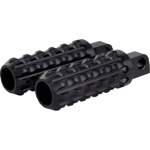 Burly Brand #B13-1124B - Reaper Foot Pegs - Black - HD