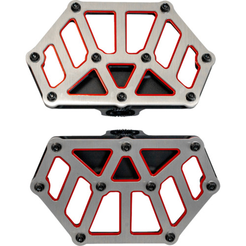 Kodlin USA #K73254-RL - NXL Mini Floorboards - Black w/ Red Accent