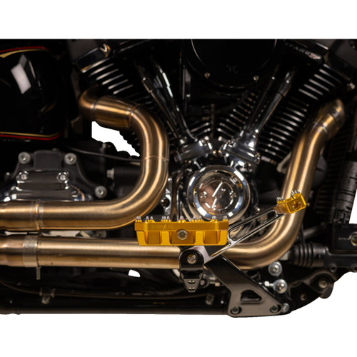 Thrashin Supply CO. #TSC-2031-5-D - Mini Aggressor Floorboards - Gold - Rear