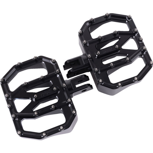 Thrashin Supply CO. #TSC-2031-1-SF - Mini Aggressor Floorboards - Black - Front