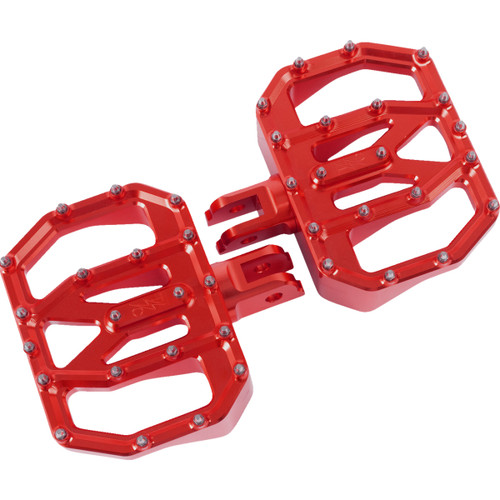 Thrashin Supply CO. #TSC-2031-2-SF - Mini Aggressor Floorboards - Red - Front