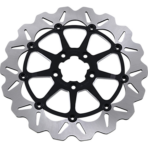Gbrakes #DF680CWS-C - Wave® Rotor - Machined Black - 12-1/2"