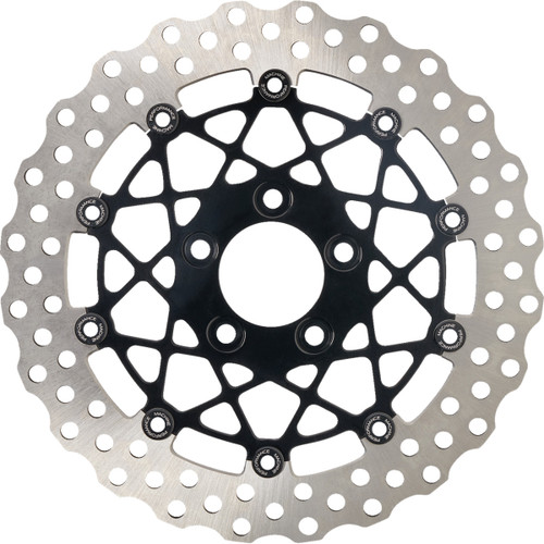 Performance Machine (PM) #0133-2608S-B - Disc Carr Speedstar - 320 mm X .20 FF - Front - Black Anodized