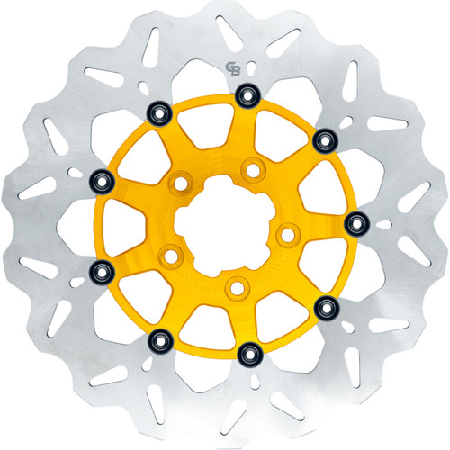 Gbrakes #GBDU028 - Wave® Brake Rotor - Front - 12-1/2" - Gold