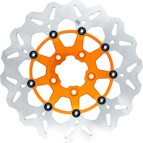 Gbrakes #GBDU030 - Wave® Brake Rotor - Front - 12-1/2" - Orange