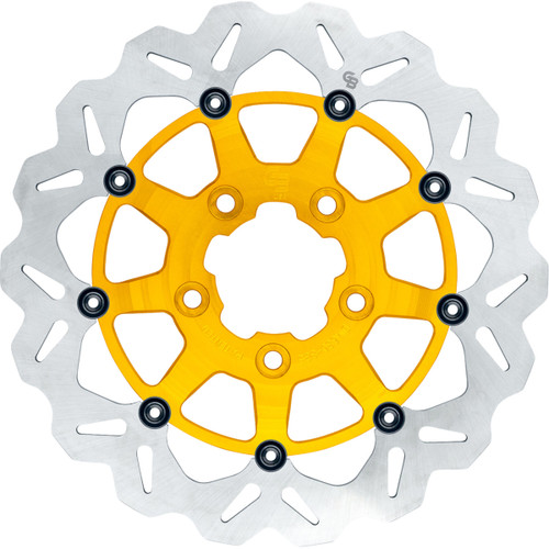 Gbrakes #GBDU031 - Wave® Brake Rotor - Front - 13" - Gold