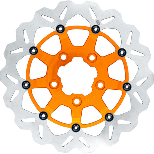 Gbrakes #GBDU033 - Wave® Brake Rotor - Front - 13" - Orange