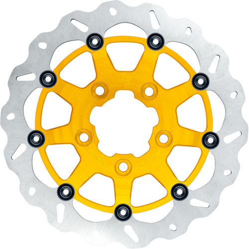 Gbrakes #GBDU034 - Wave® Brake Rotor - Front - 13" - Narrow Band - Gold