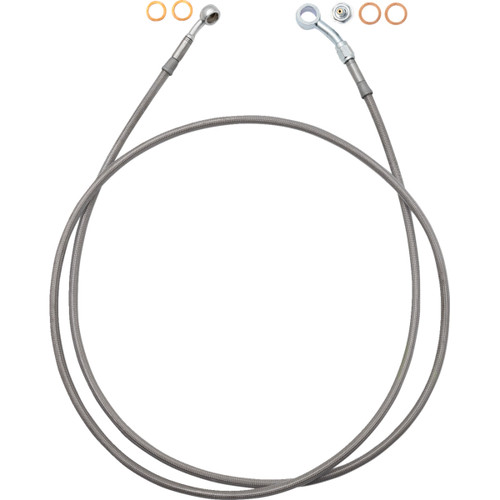 FAT Baggers INC. #110062 - EZ Install Brake Line - 62" - Stainless Steel Braid