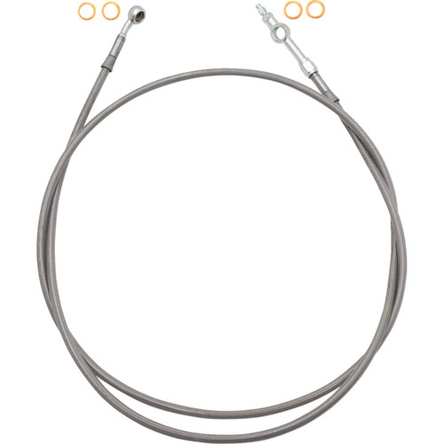 FAT Baggers INC. #120063 - EZ Install Brake Line - 63" - Stainless Steel Braid