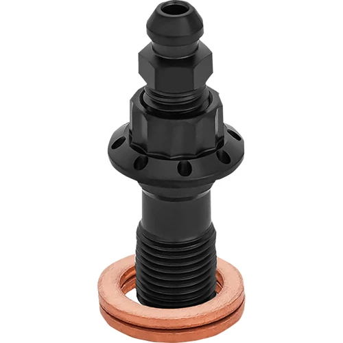 Arlen Ness #300-822 - Banjo Bolt with Bleeder - 10mm - Black