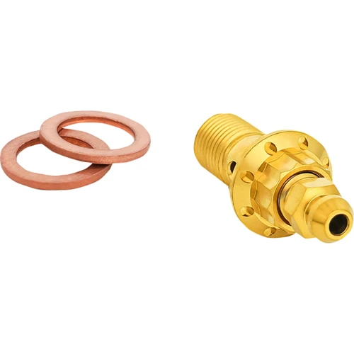 Arlen Ness #300-823 - Banjo Bolt with Bleeder - 10mm - Gold