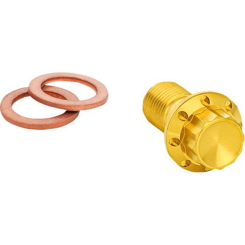 Arlen Ness #300-829 - Banjo Bolt - M10x1.0 - Gold
