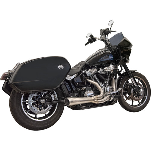 Bassani Xhaust #1S79SSE - 2-into-1 Ripper Exhaust System with Megaphone Muffler - Stainless - 49-State - M8 Softail