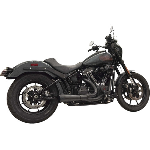 Bassani Xhaust #1S75E - 2-into-1 Ripper Exhaust System with Megaphone Muffler - Short - Chrome - 49-State - M8 Softail