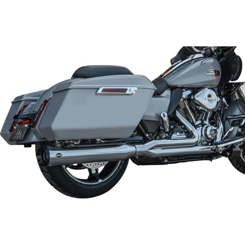 S&S Cycle #550-1168 - 2-into-1 GNX Exhaust System - Race Only - Chrome - Touring