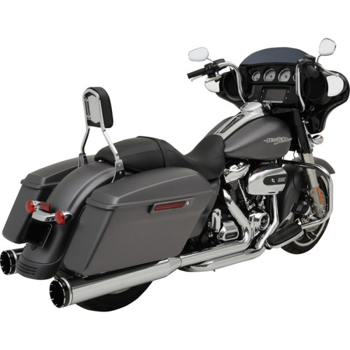 Khrome Werks #200400A-SR - 2-into-1-into-2 Dominator-SR Exhaust System - Chrome - Without End Caps - M8 Touring