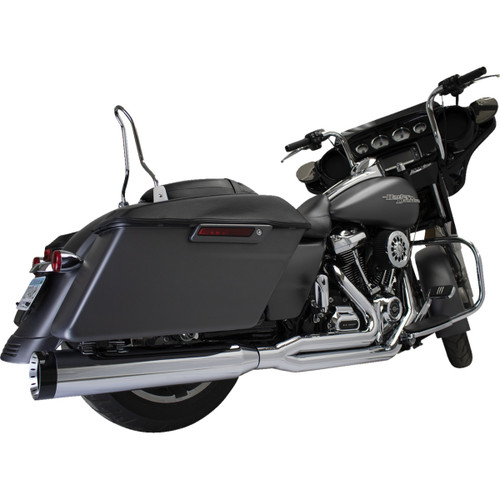 Khrome Werks #200770-SR - 2-into-1 Outlaw-SR Exhaust System - Chrome - Without End Cap - M8 Touring